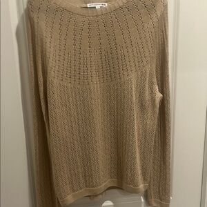 Uniqlo Beige Women's Crew Neck Sweater